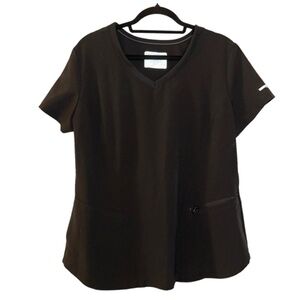 SKETCHERS Black Scrub Top - Size L